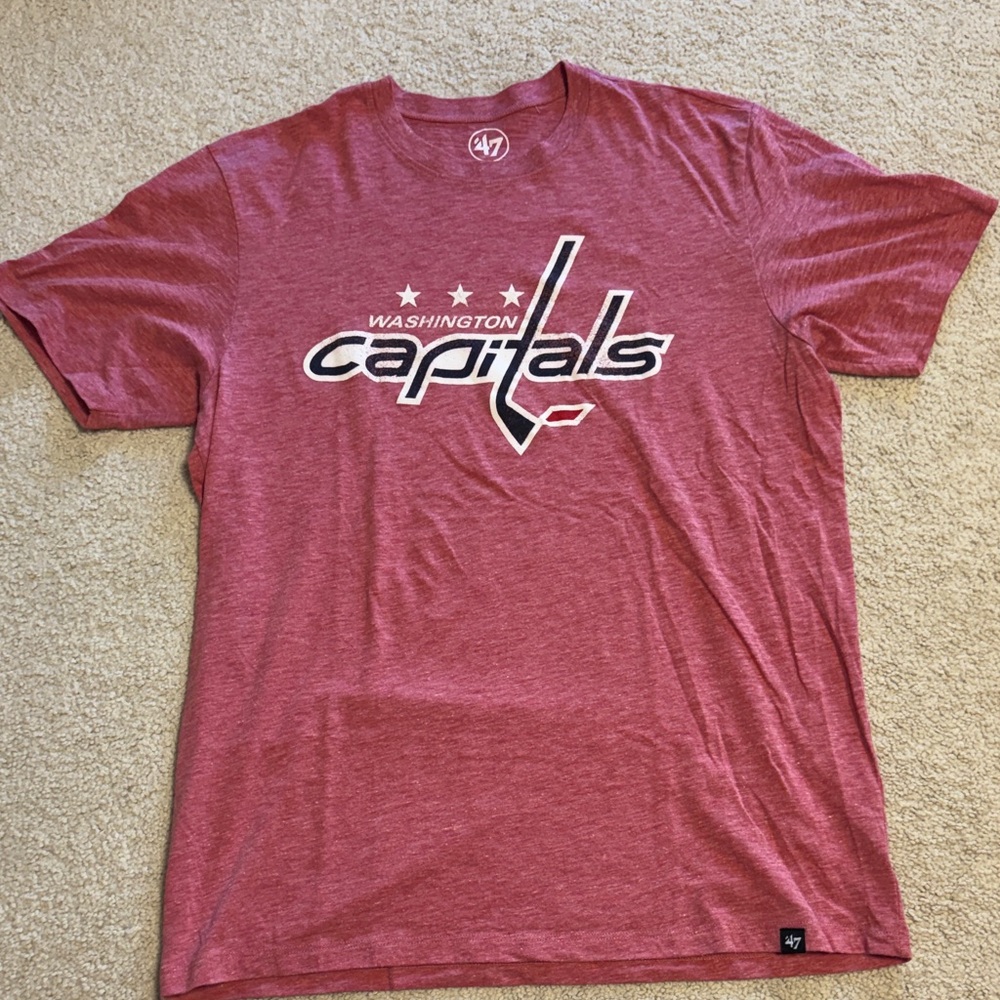 Washington Capitals Red Short Sleeve Logo Tee